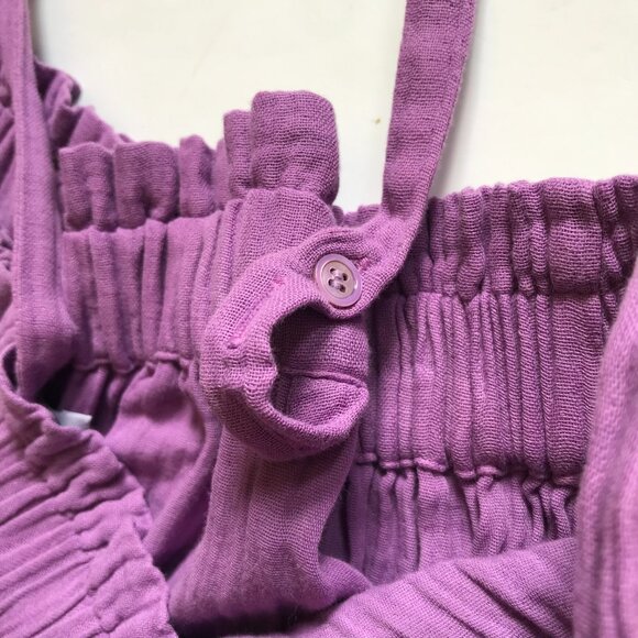 NWT Sundry Double Gauze Jumpsuit Romper Womens 1 Small Purple Orchid Sleeveless - Picture 8 of 12